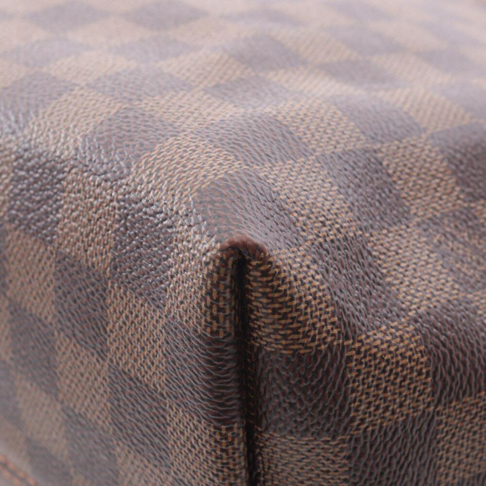 Louis Vuitton Brown Tote Damier Bag Brown Canvas Ebene Iena Leather - Picture 5 of 9